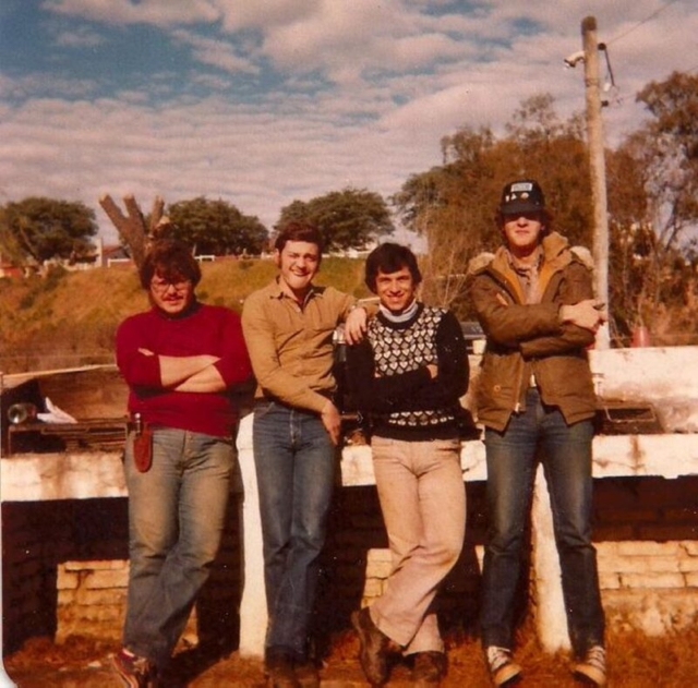 Los fundadores. De izquierda a derecha: David Golonbek, Roberto Agüero, Eduardo Tedesco y Osvaldo Martínez.